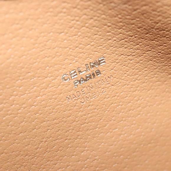 CELINE Macadam Canvas Clutch Bag PVC Leather Brown Gold Auth mr528 - Picture 12 of 16